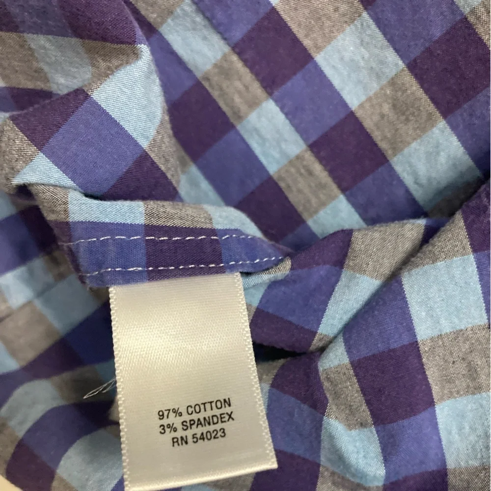 Banana Republic‎ Men’s Small Blue/Purple SS Button Down Shirt